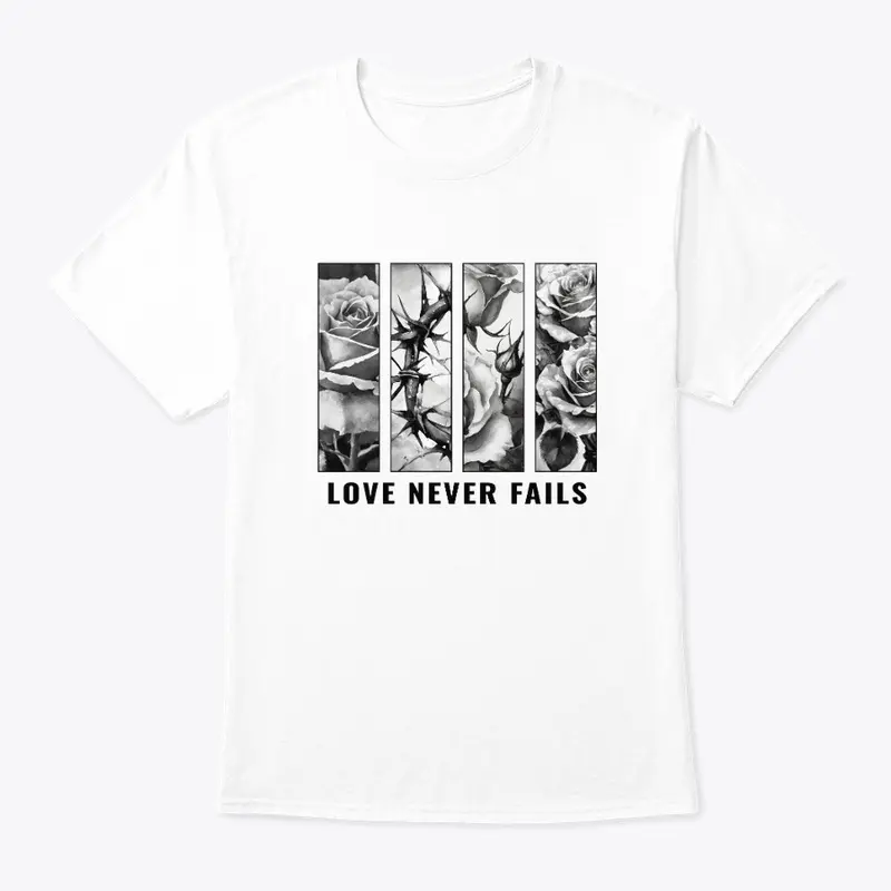 Love Never Fails T-Shirt